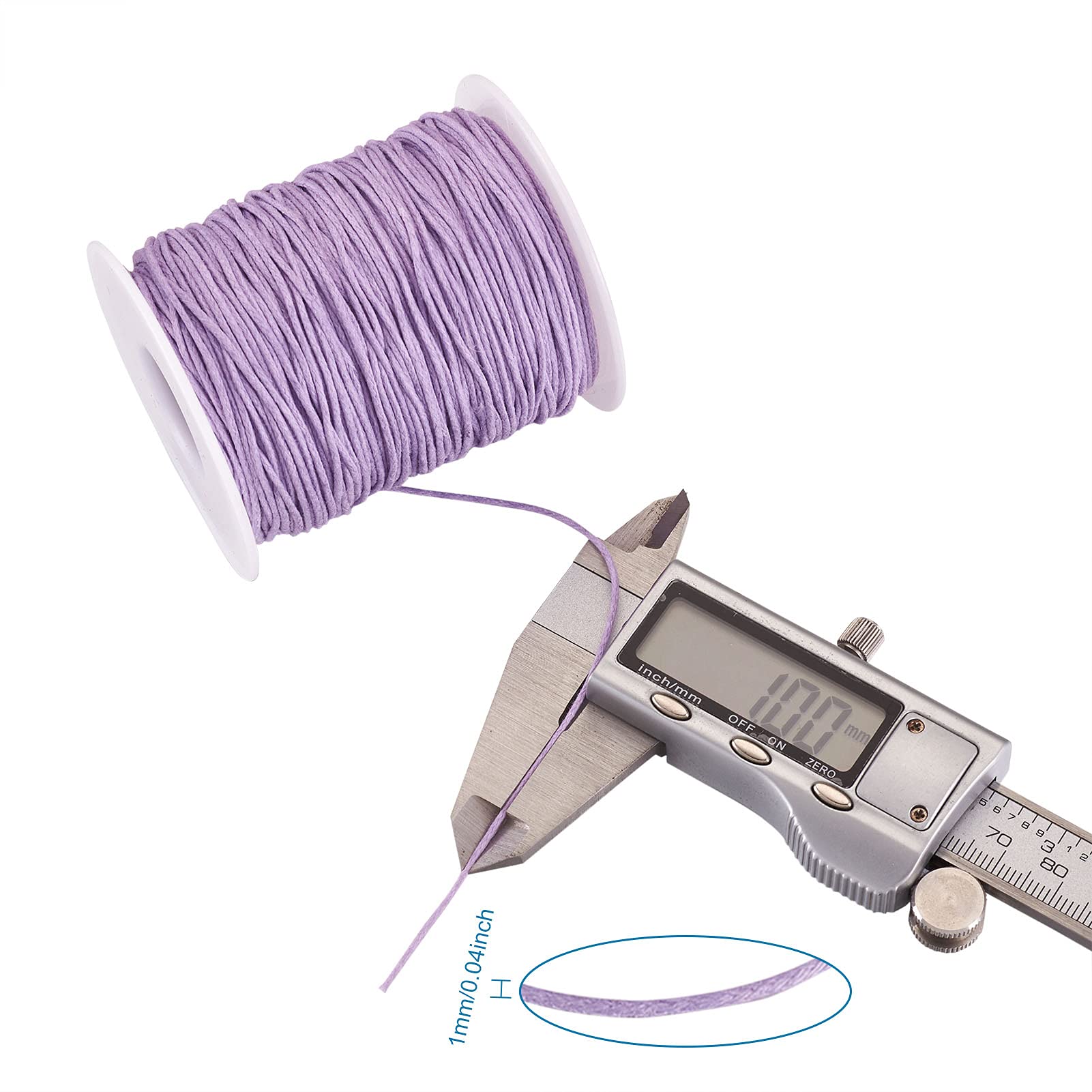 PH PandaHall Cordoncino In Cotone Cerato 1 mm Serie Colore Rosa, 400 Yards Gioielli Perline String 4 Rotoli Rotondi Filo Artigianale per Braccialetto Intrecciato Macramè Neckalce Creazione di Gioielli