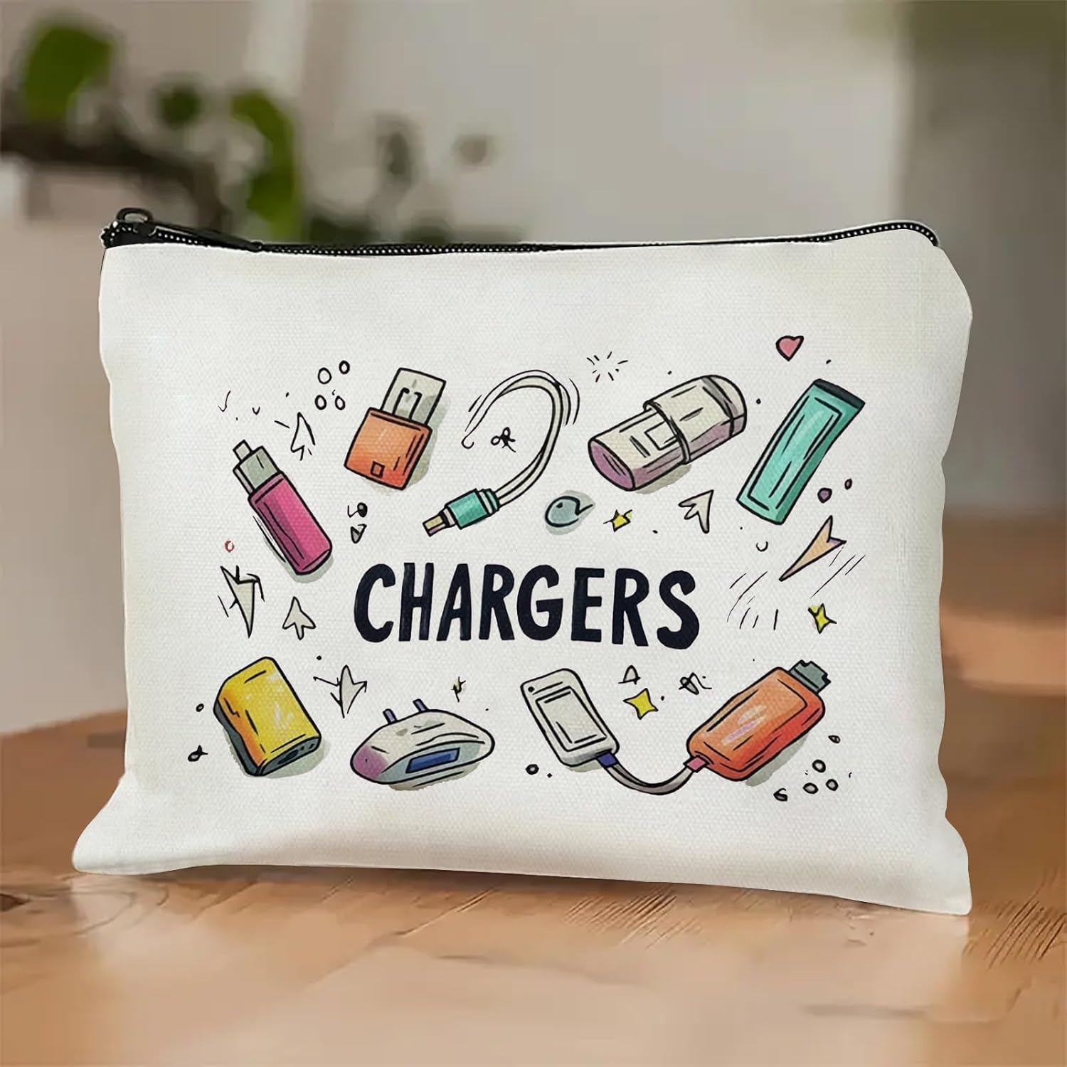 Makeup Bag for Women Travel - Zipper Cosmetic Storage Bag with Vibrant Designs, Soft Fabric & Multi-Use Functionality (Gift for Birthdays, Graduation, Christmas) (Style D) - Image 5