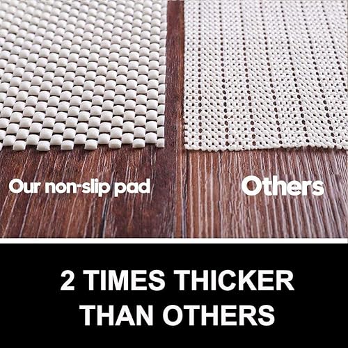 Miniatura 3 de Almohadillas antideslizantes para alfombras, agarre extra grueso para suelos de madera dura, agarre para alfombras para azulejos alfombrados y