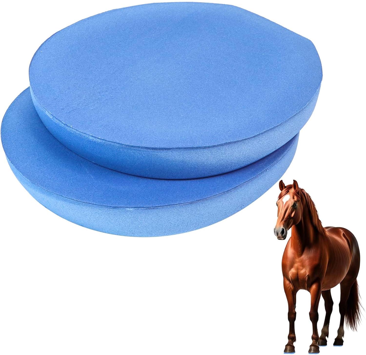Insert Pad for Horses Hoof Boots– Closed-Cell EVA Comfort Pad with 2-Degree Wedge, Compatible with Cloud Hoof Boots Size 3