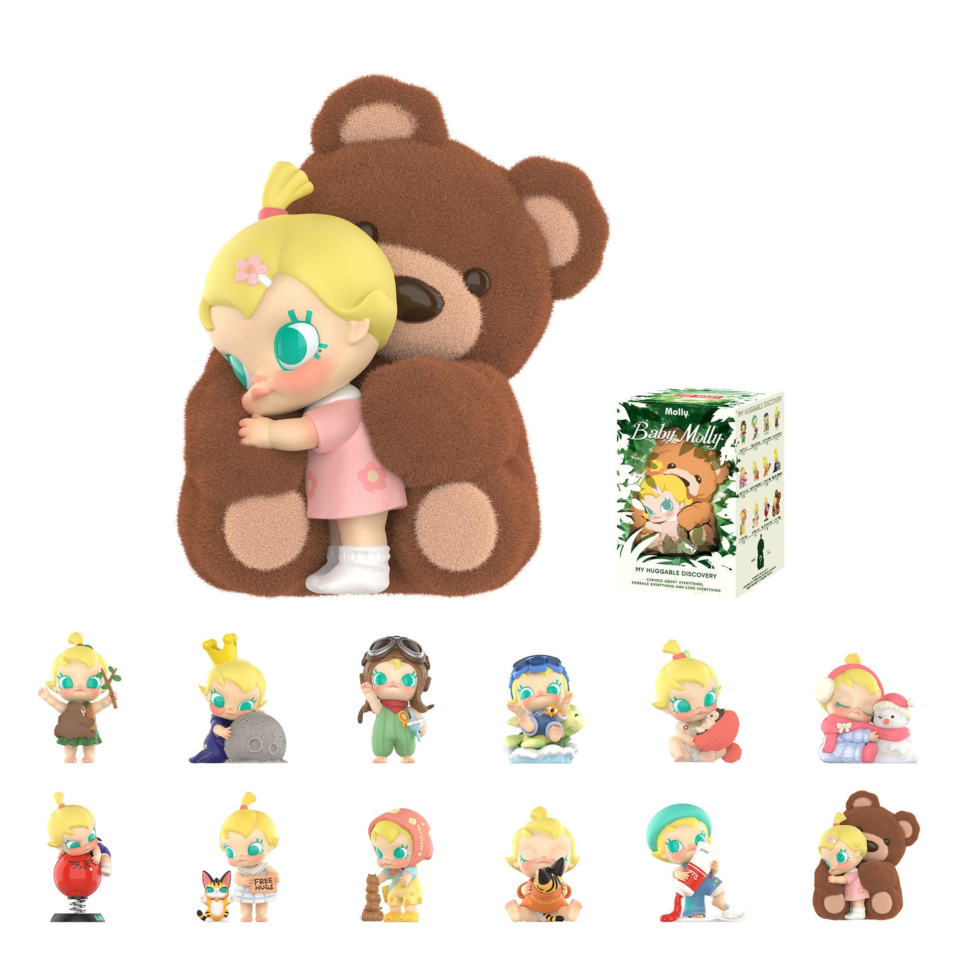 POP MART Baby Molly My Huggable Discovery Series Figures, Blind