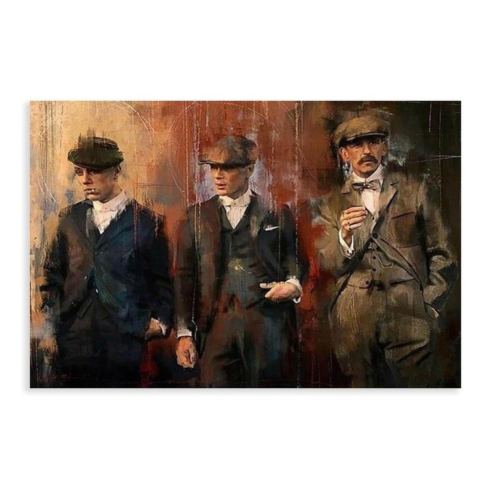 NCUDANK Peaky Blinders Graffiti Art Canvas Poster Bedroom Decor Landscape Office Room Decor Gift 20x30inch(50x75cm)