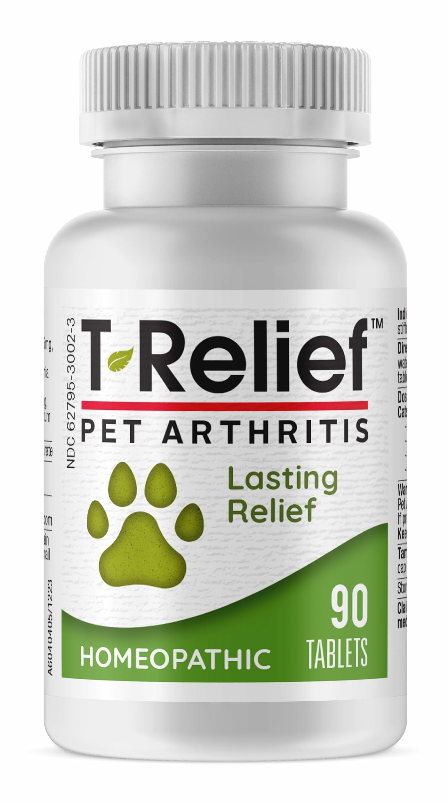 T-Relief Pet Arthritis Relief Arnica +12 Powerful Natural Homeopathic Medicines Help Ease Hip & Joint Pain Soreness & Stiffness for Dog & Cat - 90 Tablets