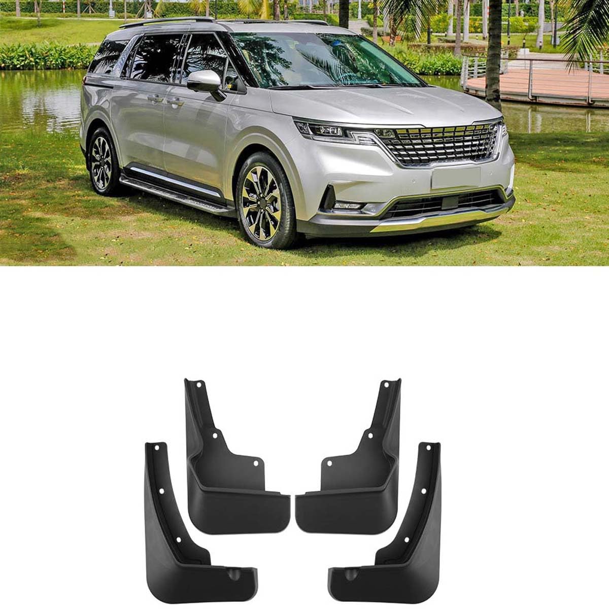 BXQDAM Car mud flaps,Compatible with Kia Carnival 2021-2024,Car exterior accessories