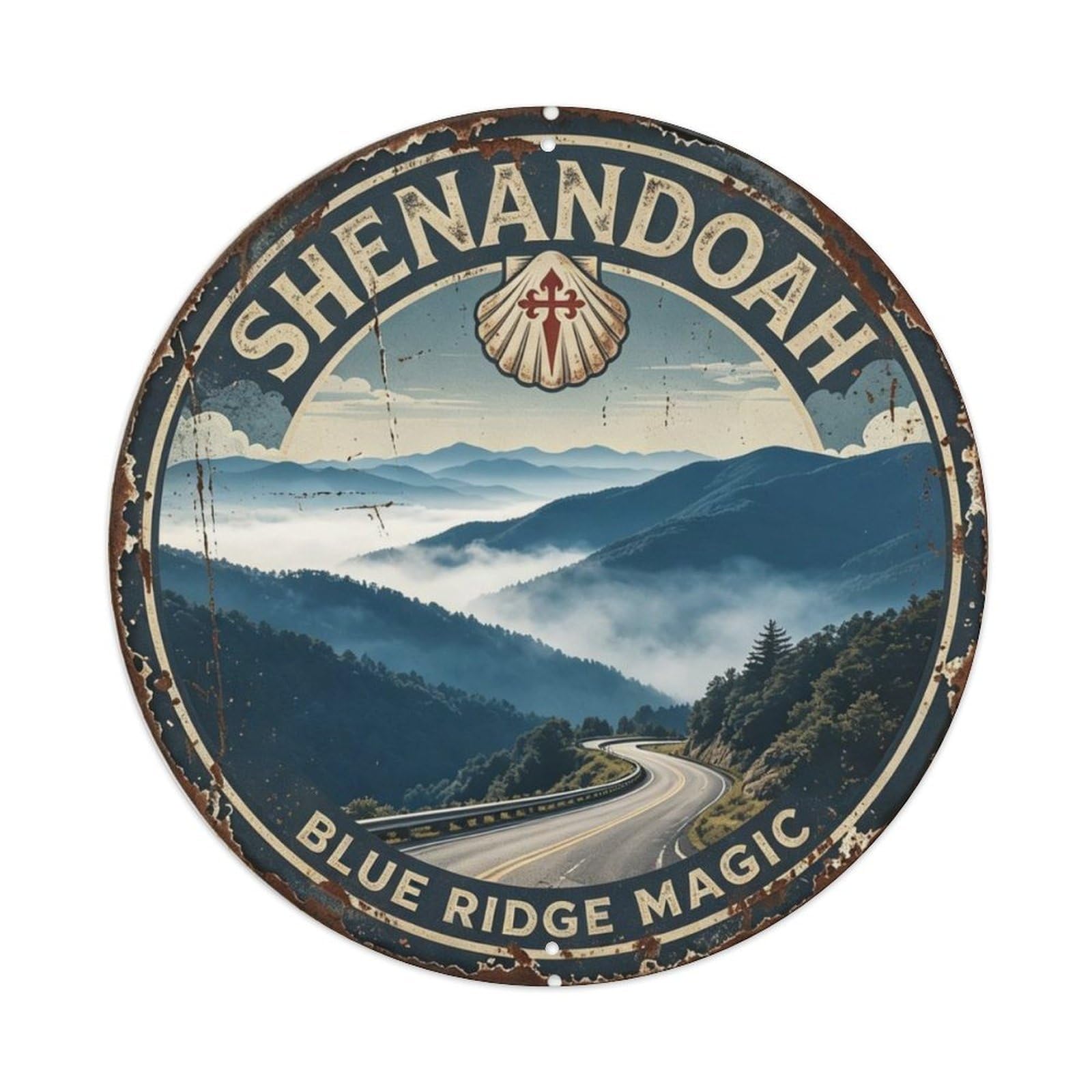 Shenandoah Blue Ridge Metal Tin Sign Plaque
