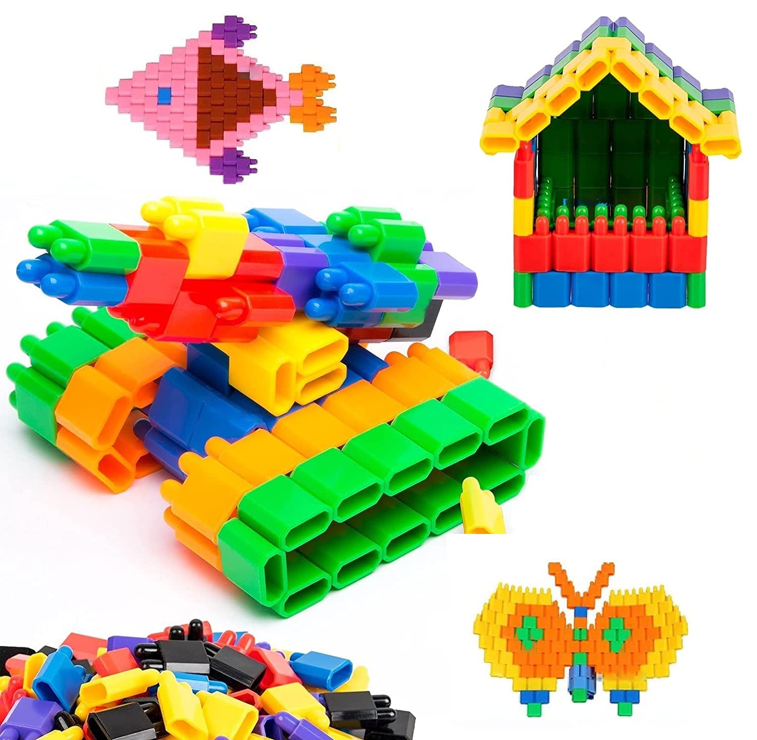Gooyo 301Y-13 Bullet Head Educational & Building Blocks Set | Best Learning Activity Bricks & Blocks & Indoor Game Toy Set | Best Gift for Kids/Boys/Girls/Children Toys (Multi Color, 180pcs) (B0BHSC8ZR6) Amazon Price History, Amazon Price Tracker