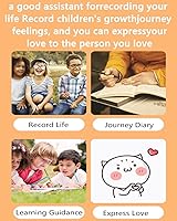 Vista 7 de Mini impresora portátil, impresora térmica de bolsillo rosa con 5 rollos de papel compatible con iOS Android, impresora inteligente inalámbrica