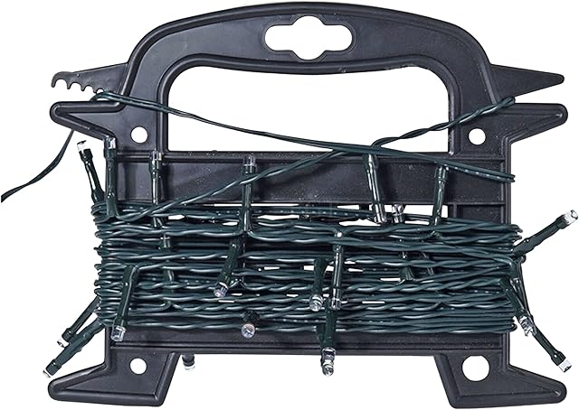 GEEZY Christmas String Light Reel Organiser Storage Rack Holder Cable Wire Tangle Free Tidy Strip