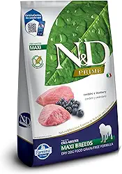 N&D Prime para Cães Adultos de Raças Grandes e Gigantes Sabor Cordeiro e Blueberry 10,1Kg