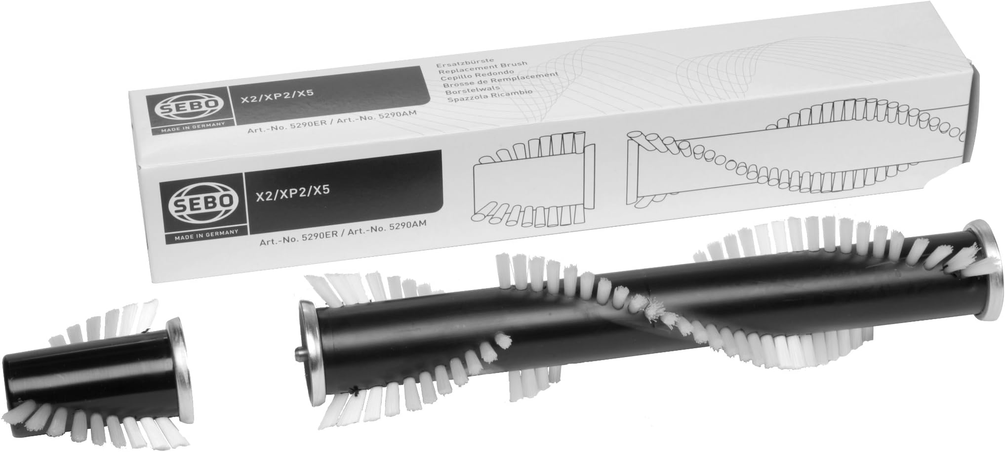 Sebo Brush Roller 12" (Soft Bristle), For X1/X4/X7, G1/G4, Felix/Dart, Softcase, K3