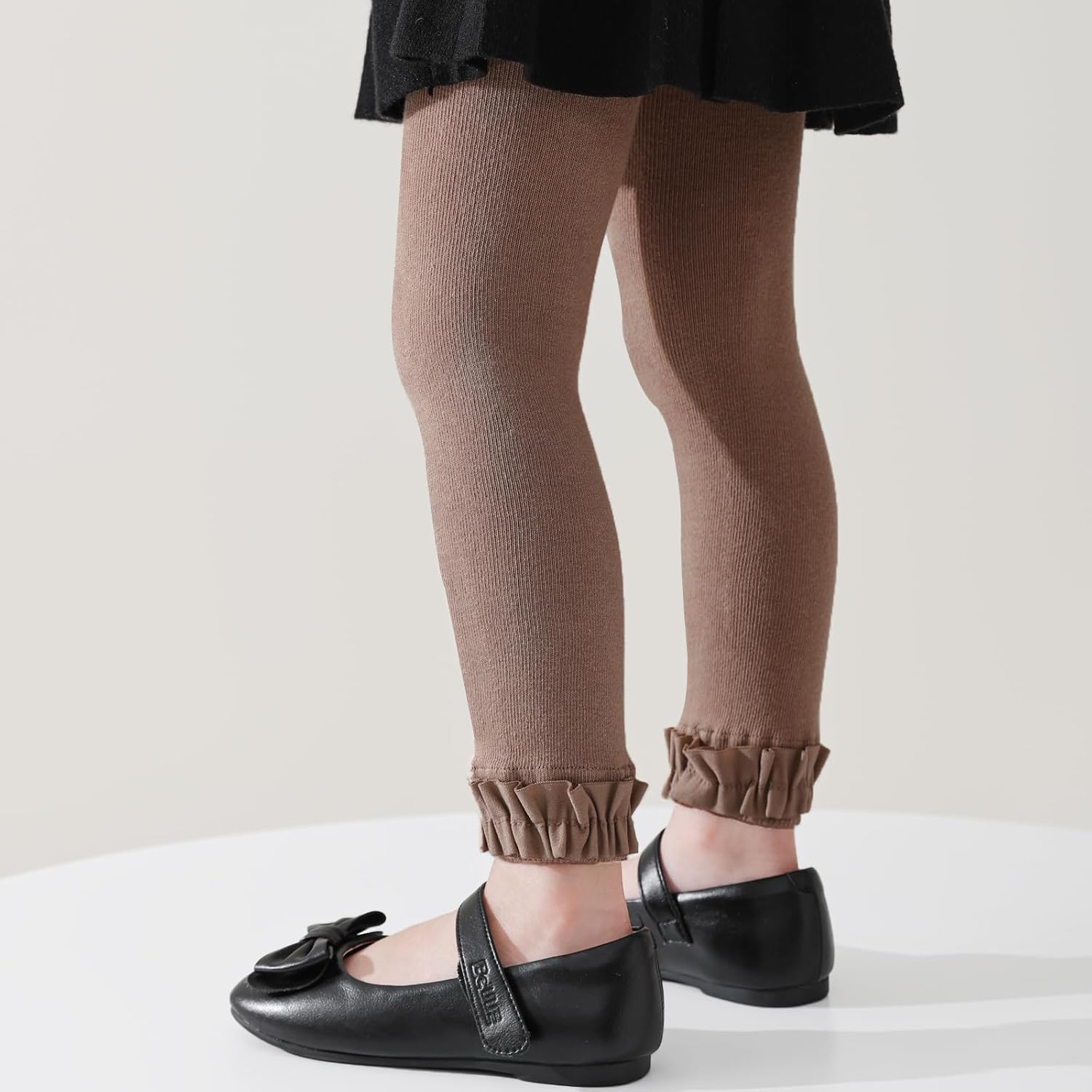 Mini angel Baby Leggings Toddler Footless Tights Girls Ruffle Leggings Kids Cotton Stockings Pants 1/2/3 Pack - Image 5