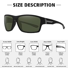 STORYCOAST Polarized Sports Sunglasses for Men Women Unbreakable Frame Cycling Fishing Driving 3Pack Black+Black/Brown+Black/Dark Green