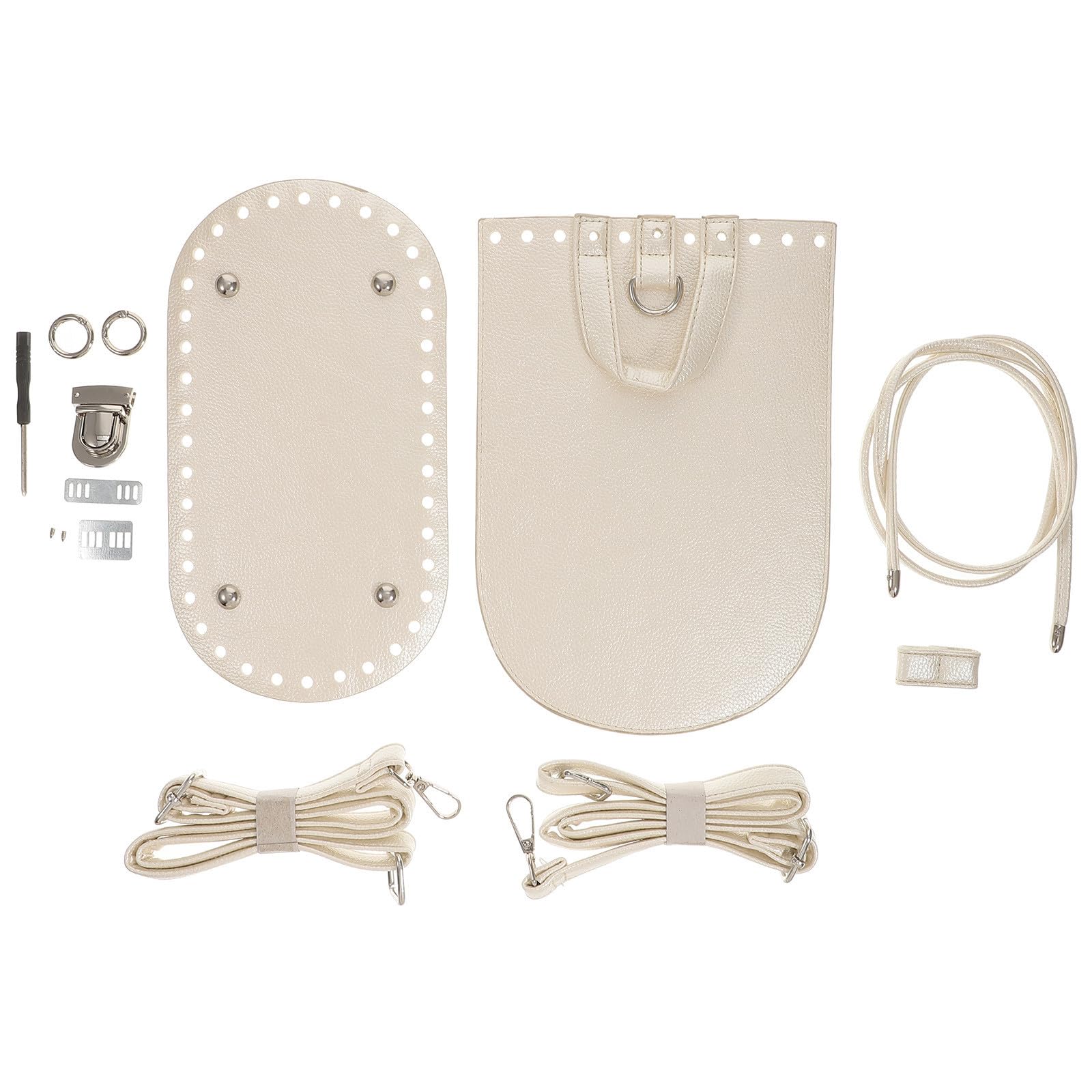 de Accesorios y Materiales para Bolsos Hechos a Mano 7 Piezas para Hacer Bolsos de Pu Bordes Suaves, Suministros para Manualidades DIY