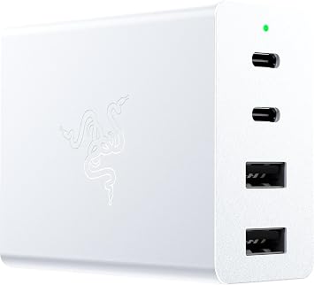 Razer USB-C GaN Şarj Cihazı 2X USB-C 2X USB-A Beyaz