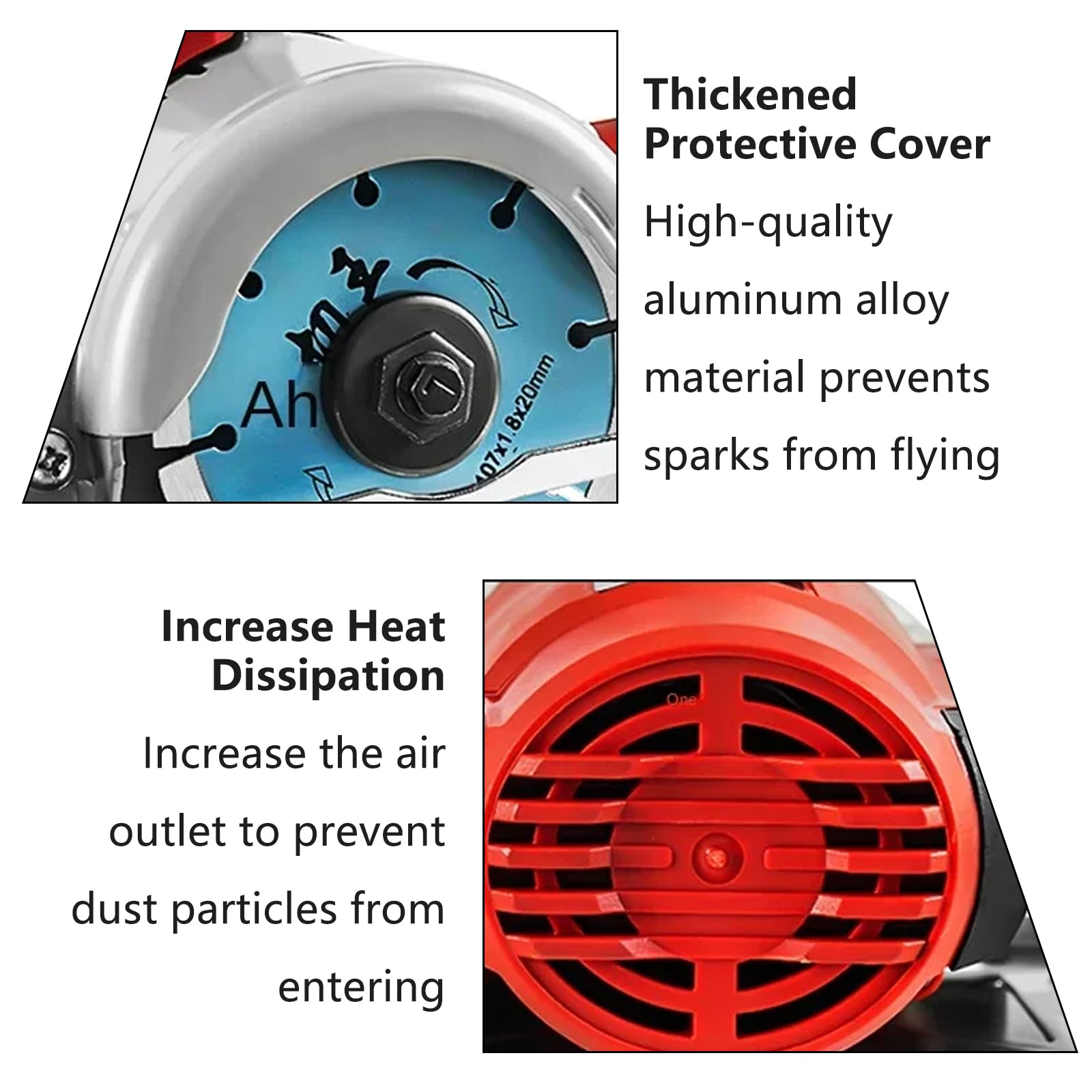 Troncatrice elettrica da 4900 W, 13000 Giri/min, taglierina Versatile per Piastrelle, Pietra, Marmo e Legno - Strumento di precisione per la ristrutturazione e Il miglioramento del
