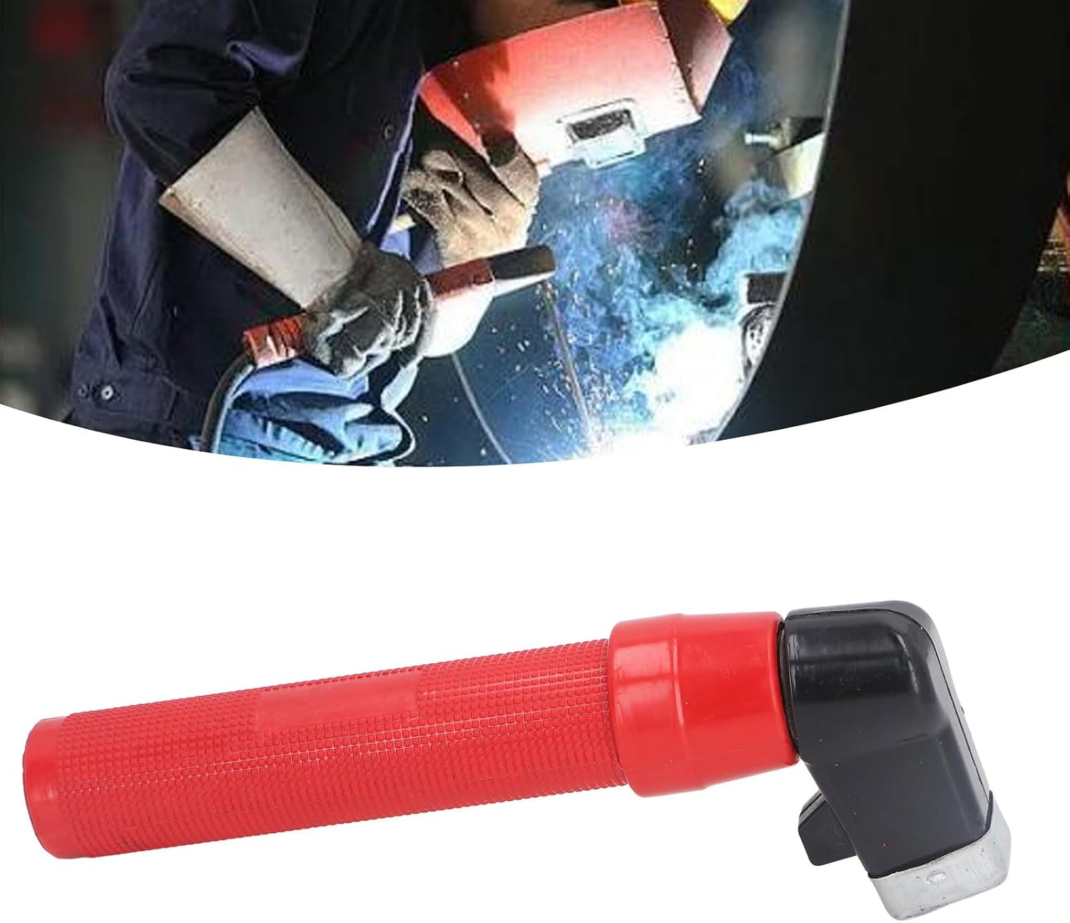Welding Electrode Holder Style Electrode Clamp 400A Non Slip Handle for Workshop