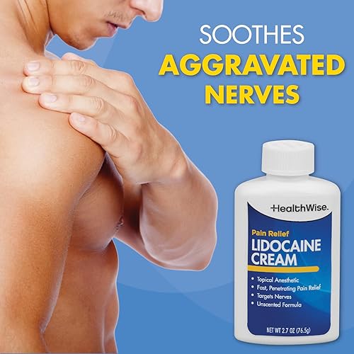 Miniatura 2 de HealthWise Crema de lidocaína máxima fuerza OTC  adormece el dolor  Alivio duradero  No grasa  2.7 onzas  Fórmula sin perfume  Anestésico tópico
