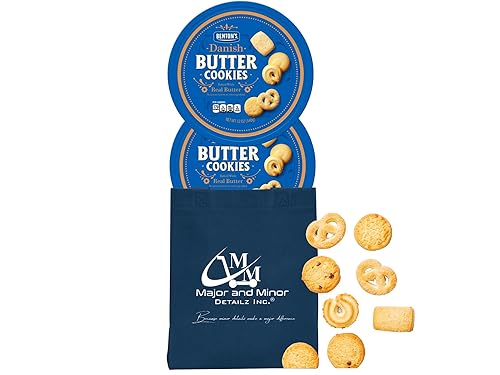 Galletas de mantequilla danesas Incluye galletas de mantequilla danesas de Benton con bolsa reutilizable Bocadillo de galletas con mantequilla