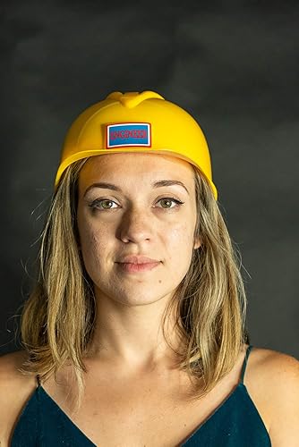 Miniatura 10 de Casco de construcción de plástico para adultos, sombrero duro de ingeniero, accesorio de disfraz de trabajador de carretera de constructor,