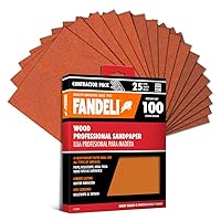 Vista 14 de Fandeli Papel de lija de madera Grano 220 25 hojas de 9 x 11 pulgadas Lijado de madera a mano Ideal para lijadora orbital