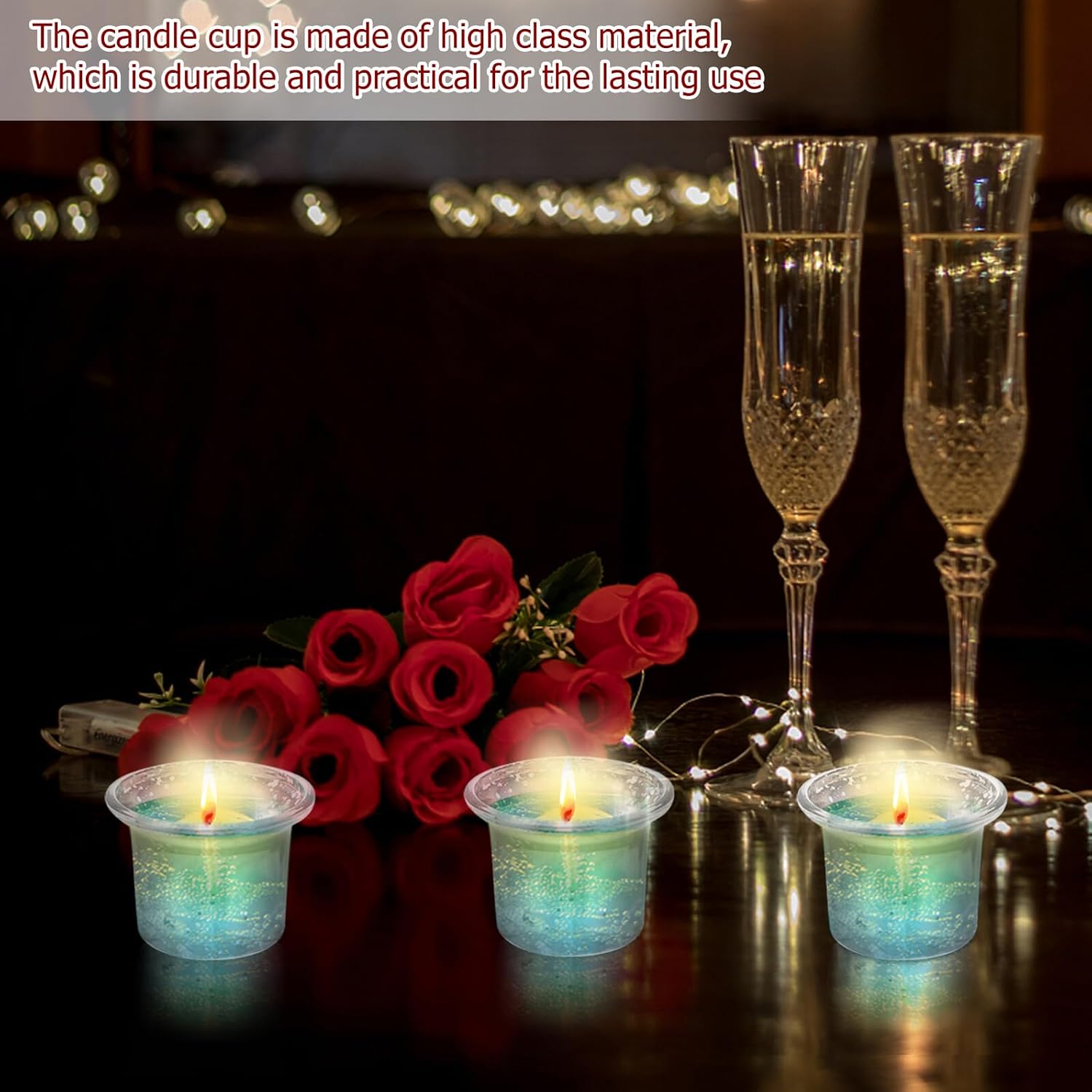6pcs Silver Glass Candle Holder Set, European Creative Metallic Speckled Candlestick Cups for Tabletop Decor and Scene Layout in Home Kitchen