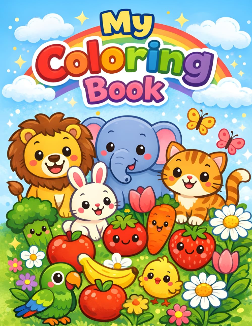 My Coloring Book for Kids Aged 3–6: My First Big Fun and Easy Coloring Pages for Toddlers and Preschoolers Ages 3–6