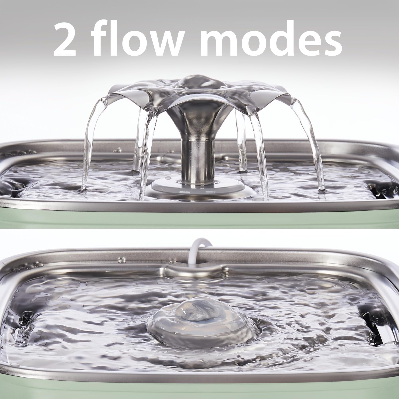Veken Innovation Award Winner Stainless Steel Cat Water Fountain, 108oz, C1 view 7