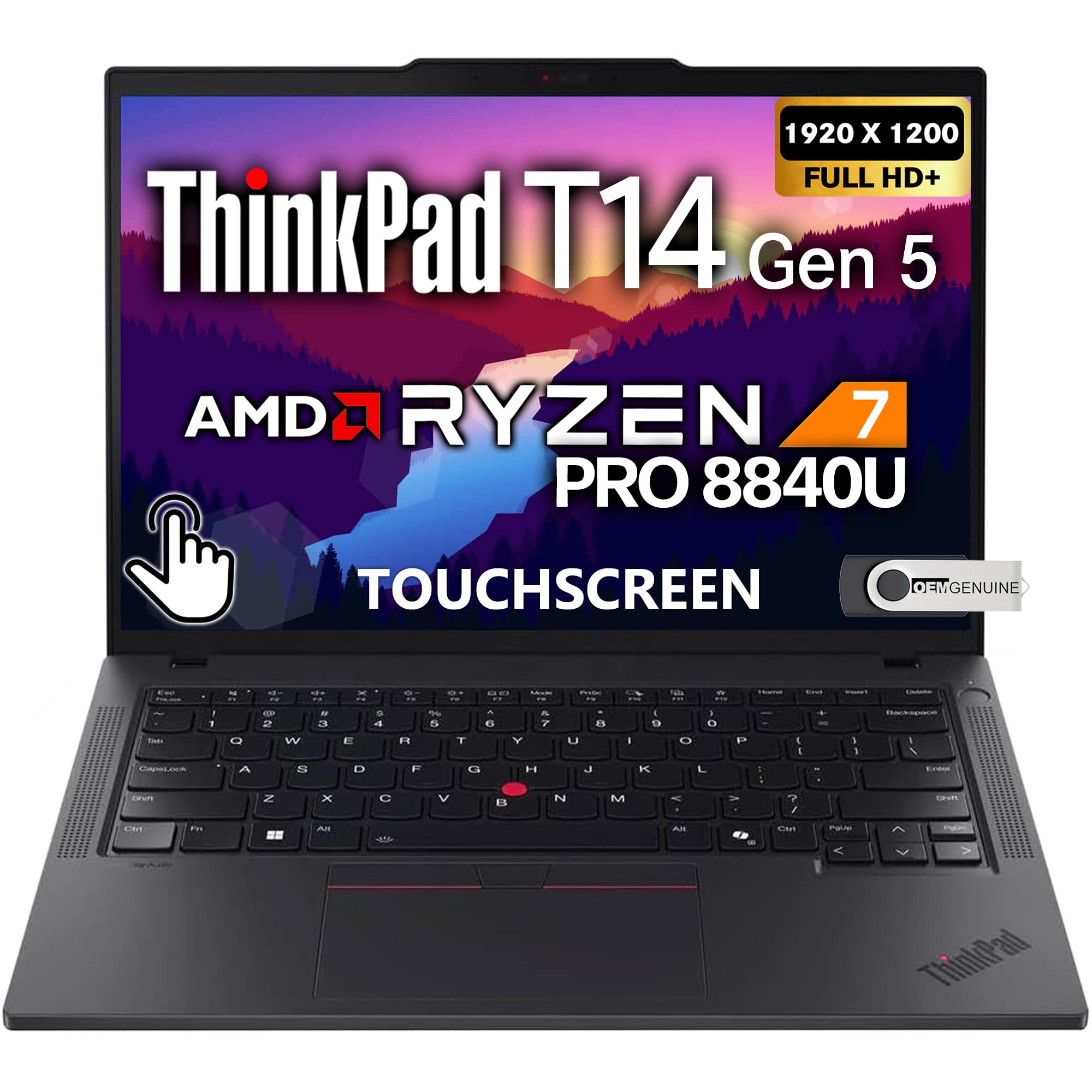Amazon.com: Lenovo ThinkPad T14 Gen 5 Touchscreen AI Business
