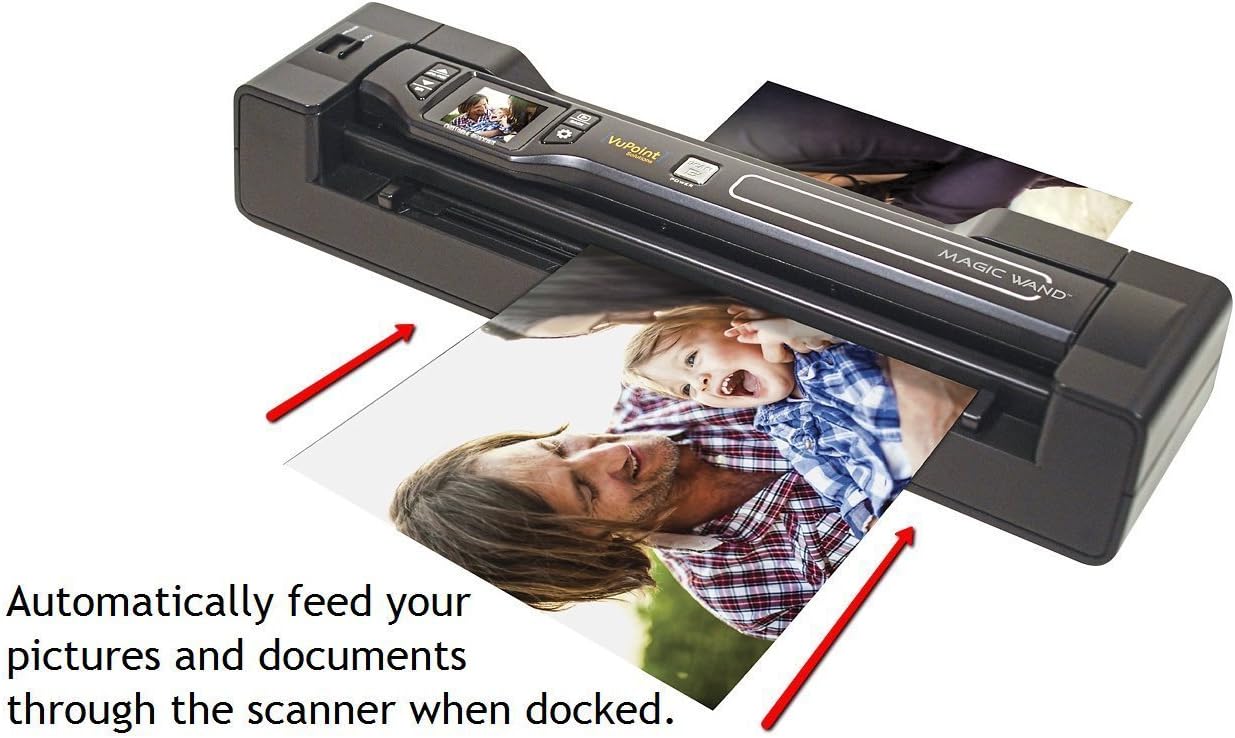 Get Discount Offer Vupoint ST470 Magic Wand Portable Scanner w/Auto-Feed Docking Station (Rose Gold) (Renewed)