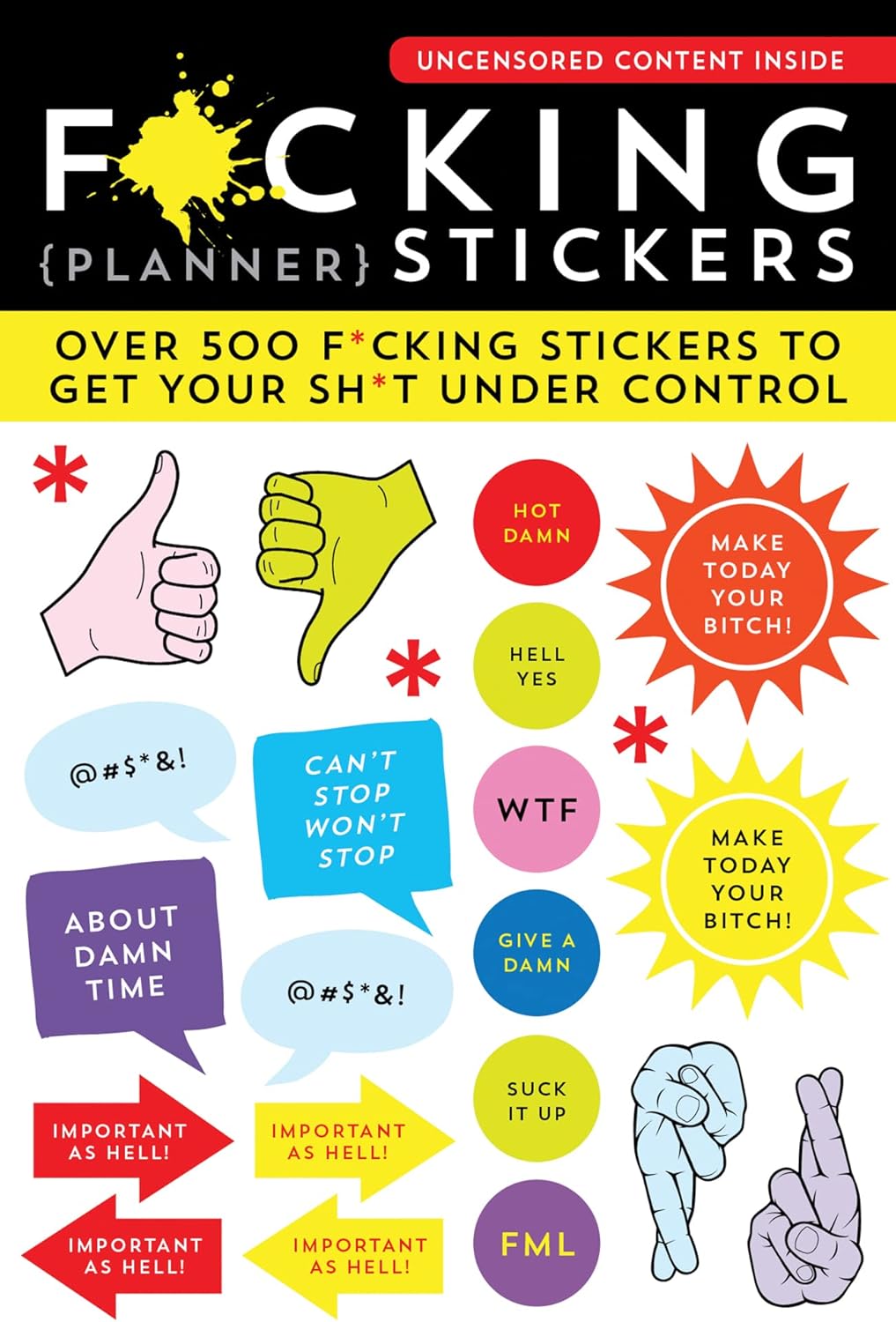 F*cking Planner Stickers: 500+ Funny Adult