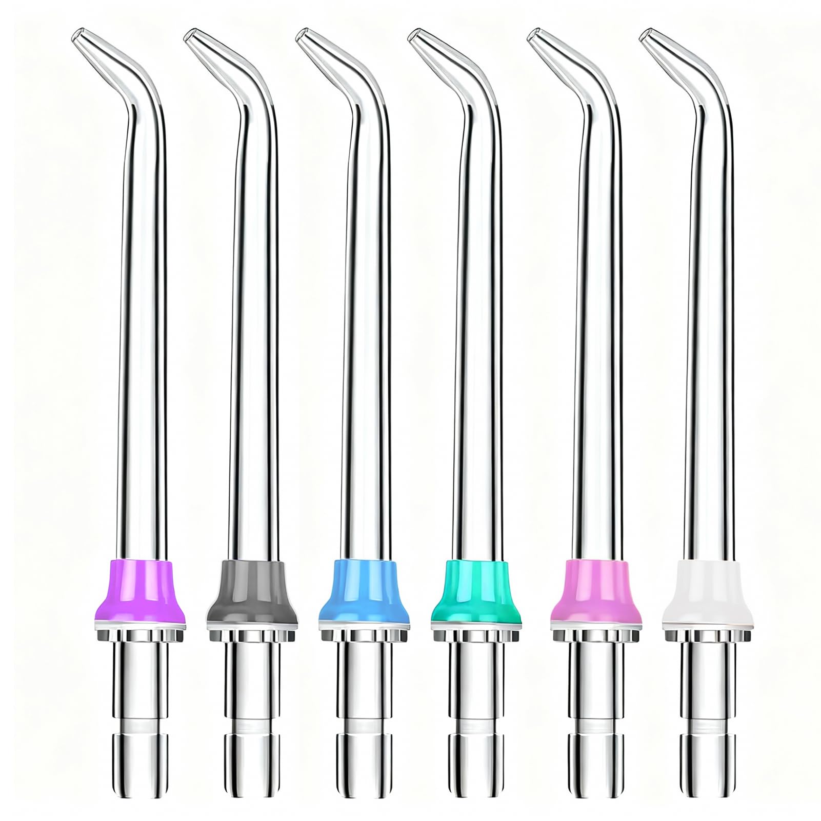 6 Piezas Boquilla de Repuesto Compatible con Waterpik Water Flosser Reemplazo Boquilla Irrigador Bucal y Irrigador Dental Accesorios Irrigadores Dentales para Limpiar Dientes Encías Brackets
