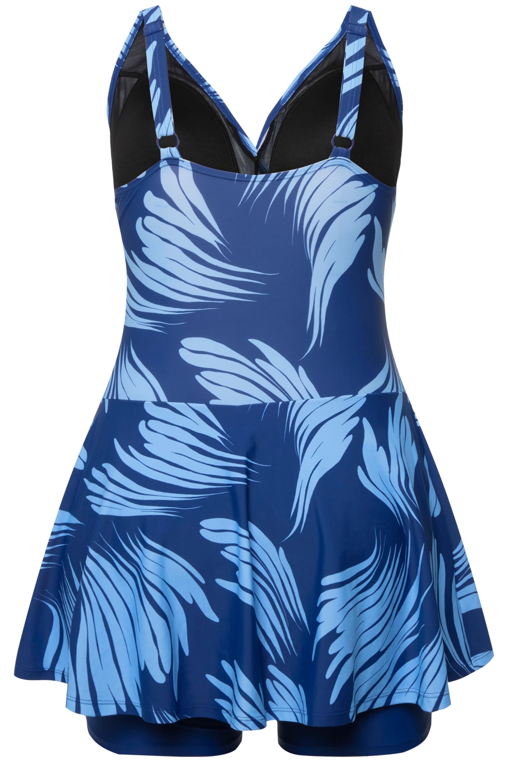 ULLA POPKEN Badekleid mit Shorts, Softcups, Drapierung, Recycelt Costumi da Bagno Donna