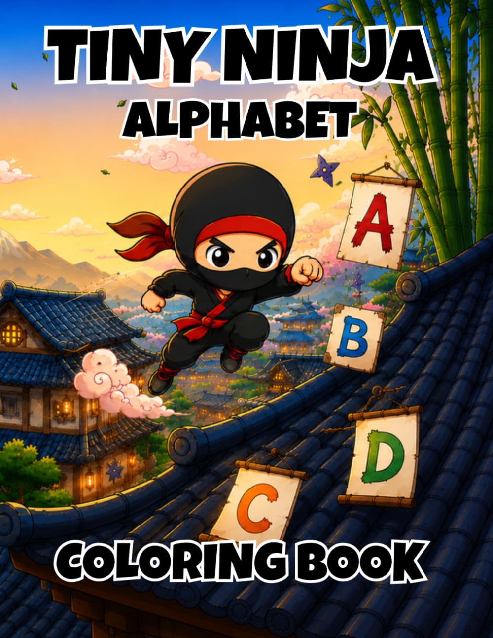 Tiny Ninja Alphabet: A Cute Ninja ABC Coloring Adventure for Kids