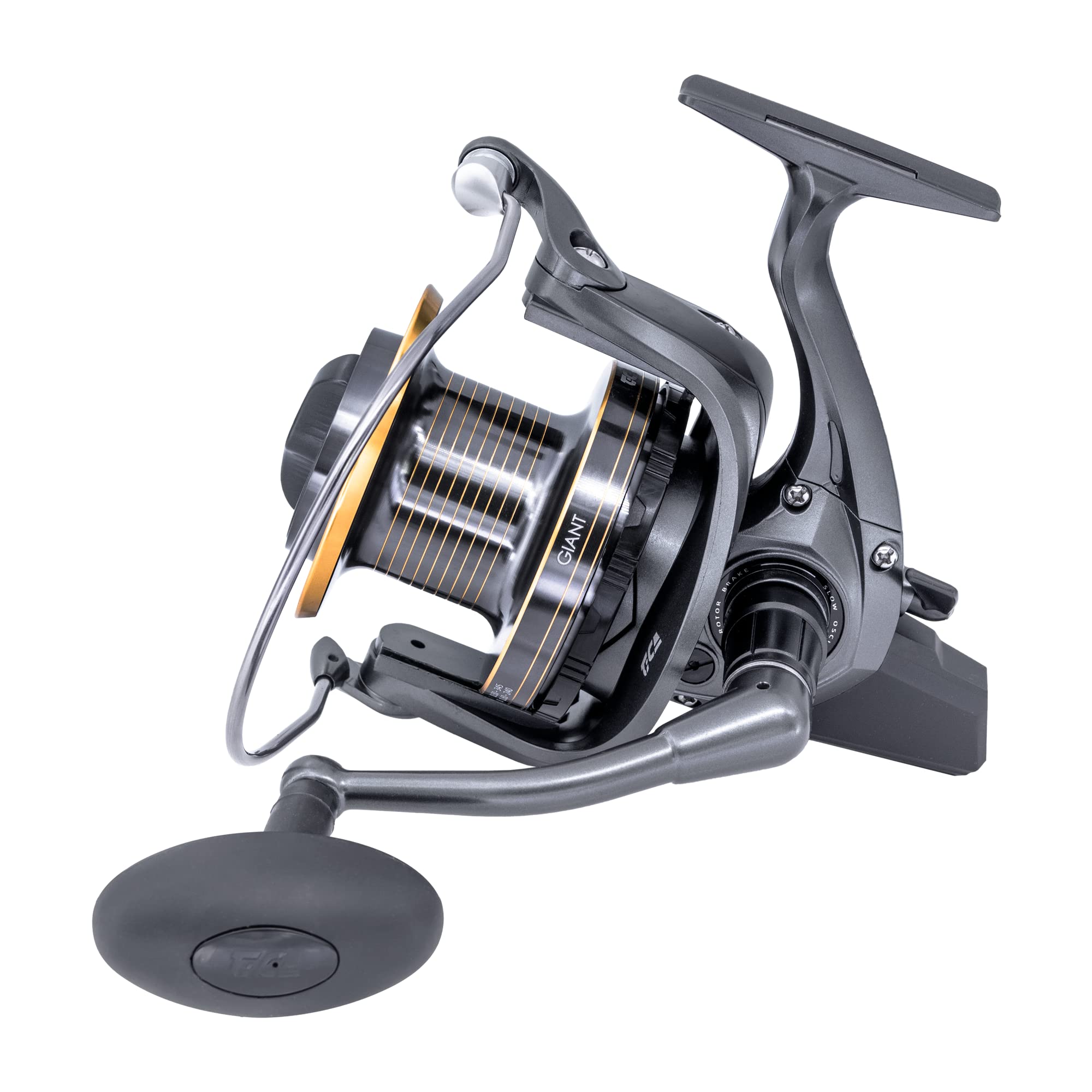 TICA Mulinello Da Pesca Giant G14000, Sistema Speciale Per Il Surfcasting, Gear Ratio 4.1, Peso 665gr
