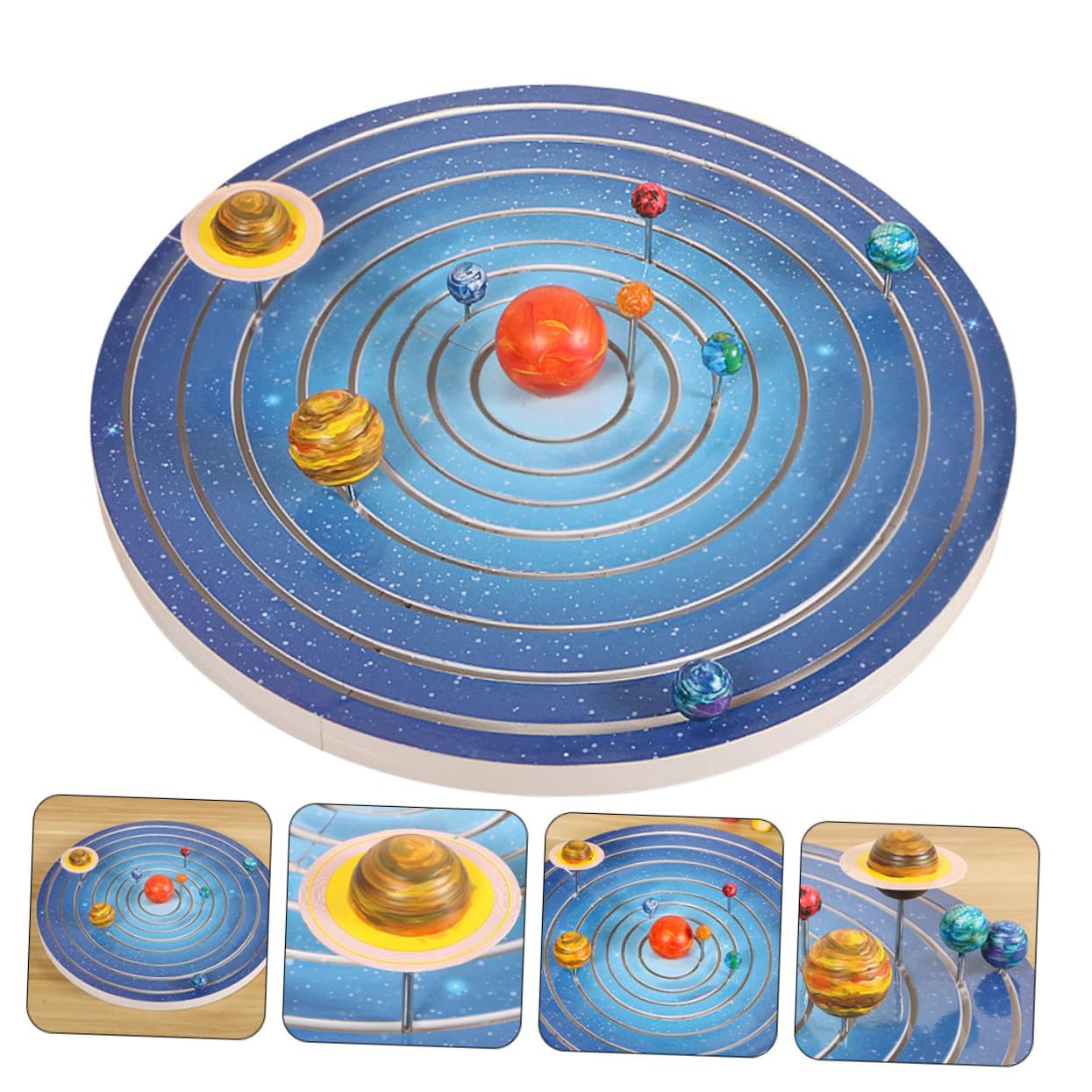 Kit de Pintura y Montaje Planetas Sistema Solar Juguete Educativo para Manualidades DIY Decoración Infantil