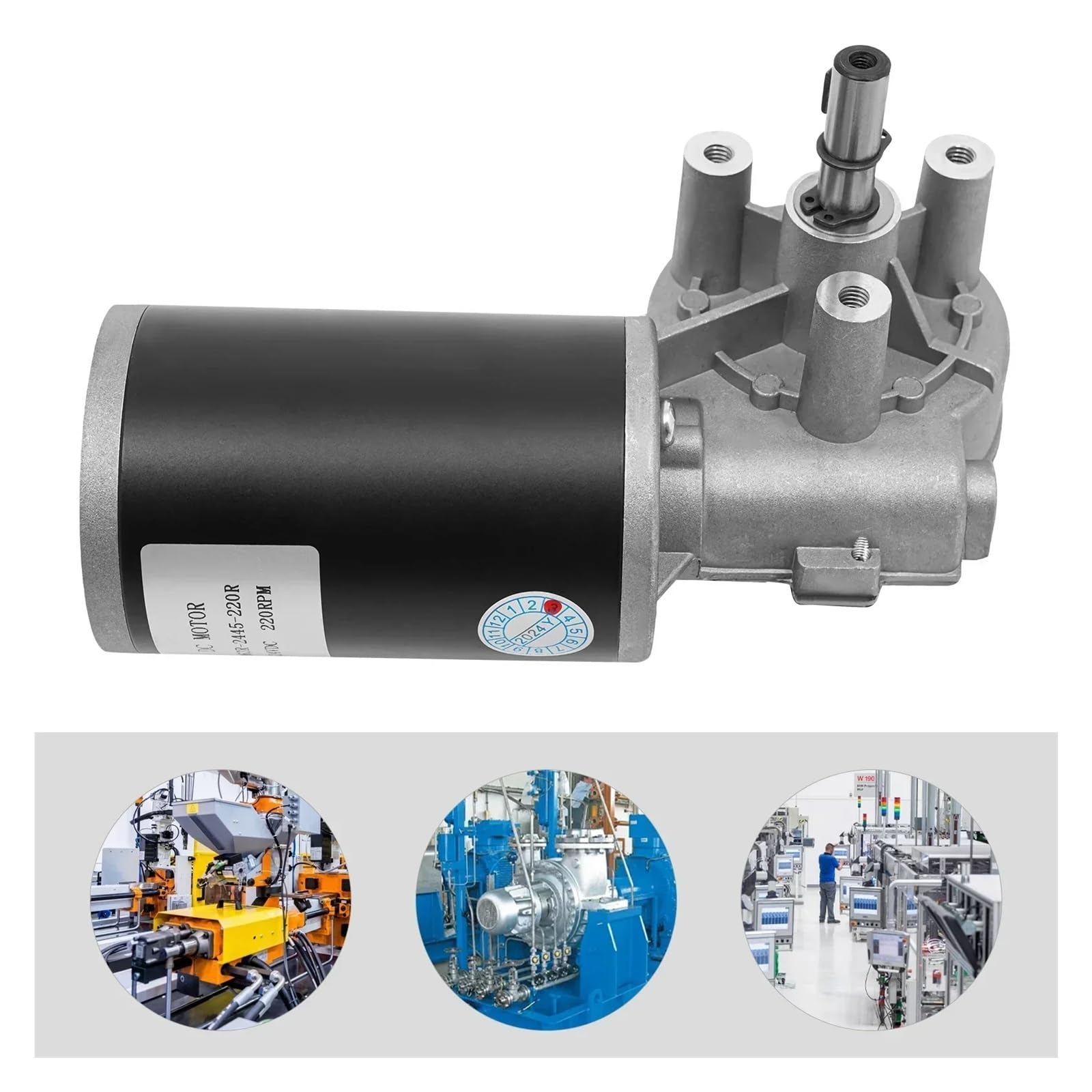 Hochleistungs-Schneckengetriebemotor, 45-W-Gleichstrommotor mit 24 V zur Stromerzeugung, Stromgenerator für Garagentor
