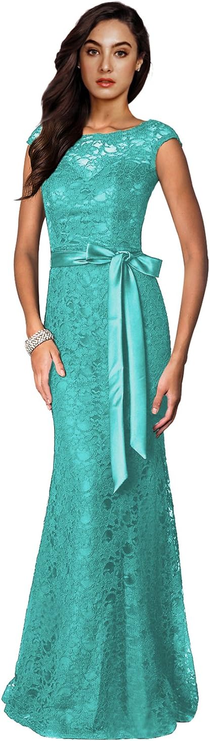Women's Elegant Floral Lace Sleeveless Halter Bridesmaid Maxi Dress Tiffany 14