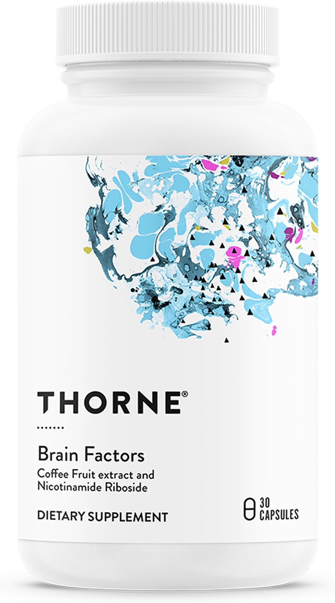 Brain Factors - Brain Health Supplement with Nicotinamide Riboside, Coffee Fruit Extract & Betaine Anhydrous - Supports Learning, Memory & Cognition* - Third-Party Certified - 30 Capsules
