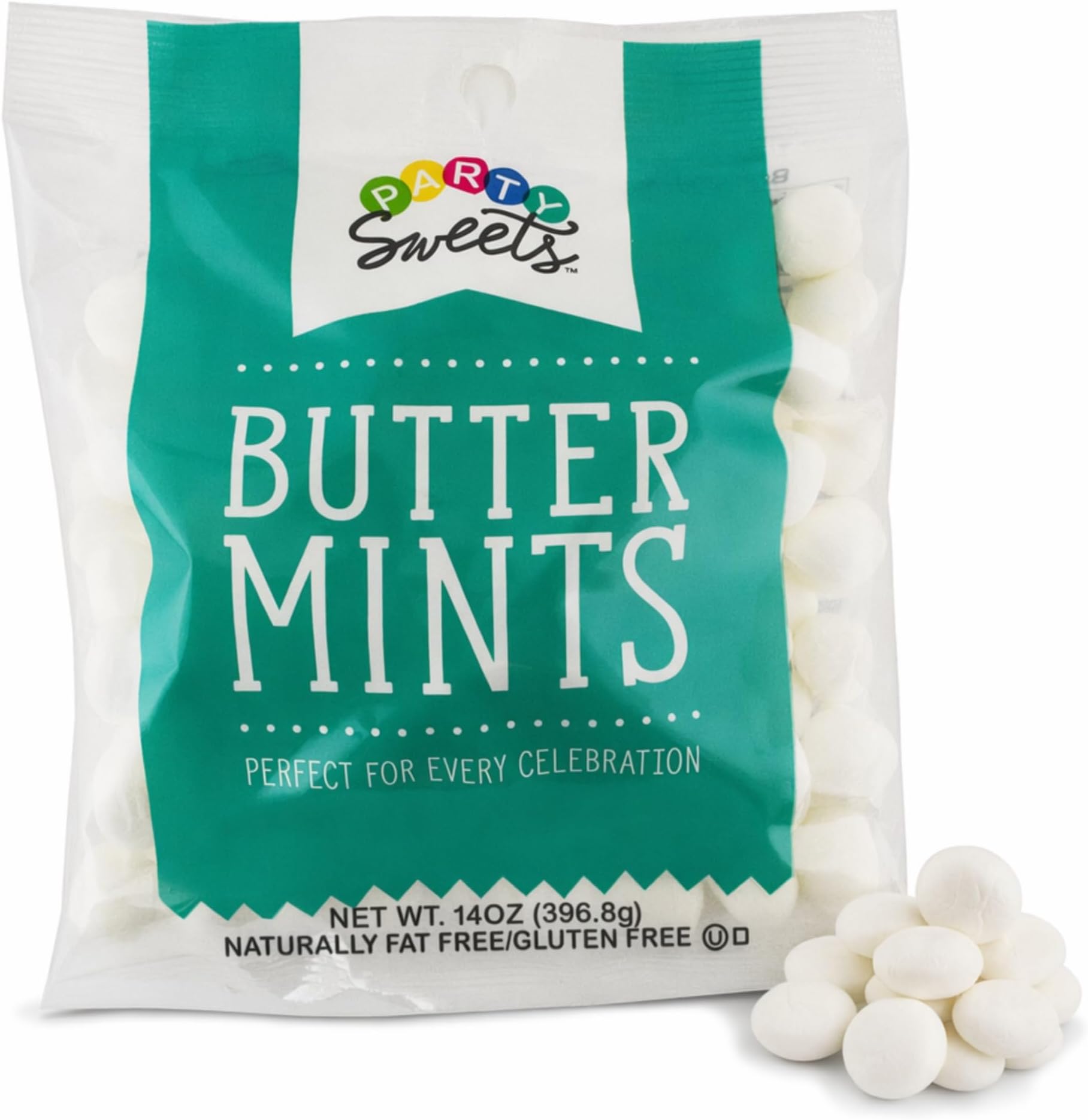 White Buttermints, 14 Ounce, Appx. 100 pieces from Hospitality Mints