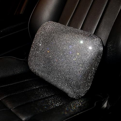 Miniatura 2 de Almohada de apoyo lumbar decorativa de verano para automóvil, accesorios suaves con diamantes de imitación brillantes para mujeres y niñas, silla de