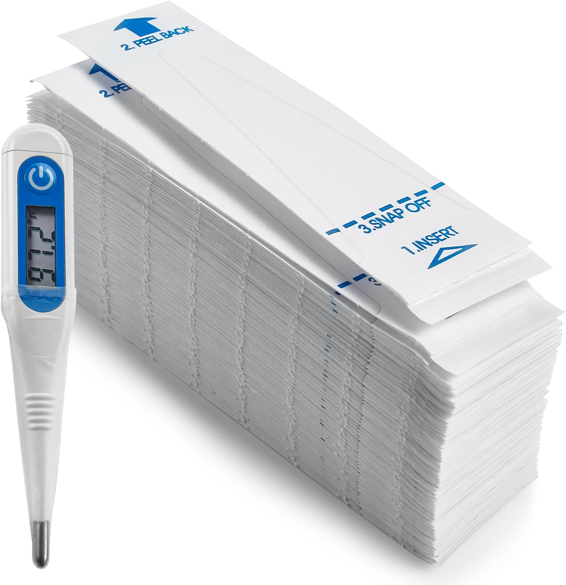 Thermometer Probe Covers - Pack of 100 - Universal and Disposable Probe Cover Box for Digital Thermometer