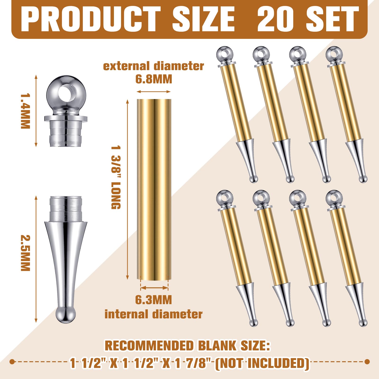 CroBlissful Woodturning Ornament Kit - 20 Ornaments -2