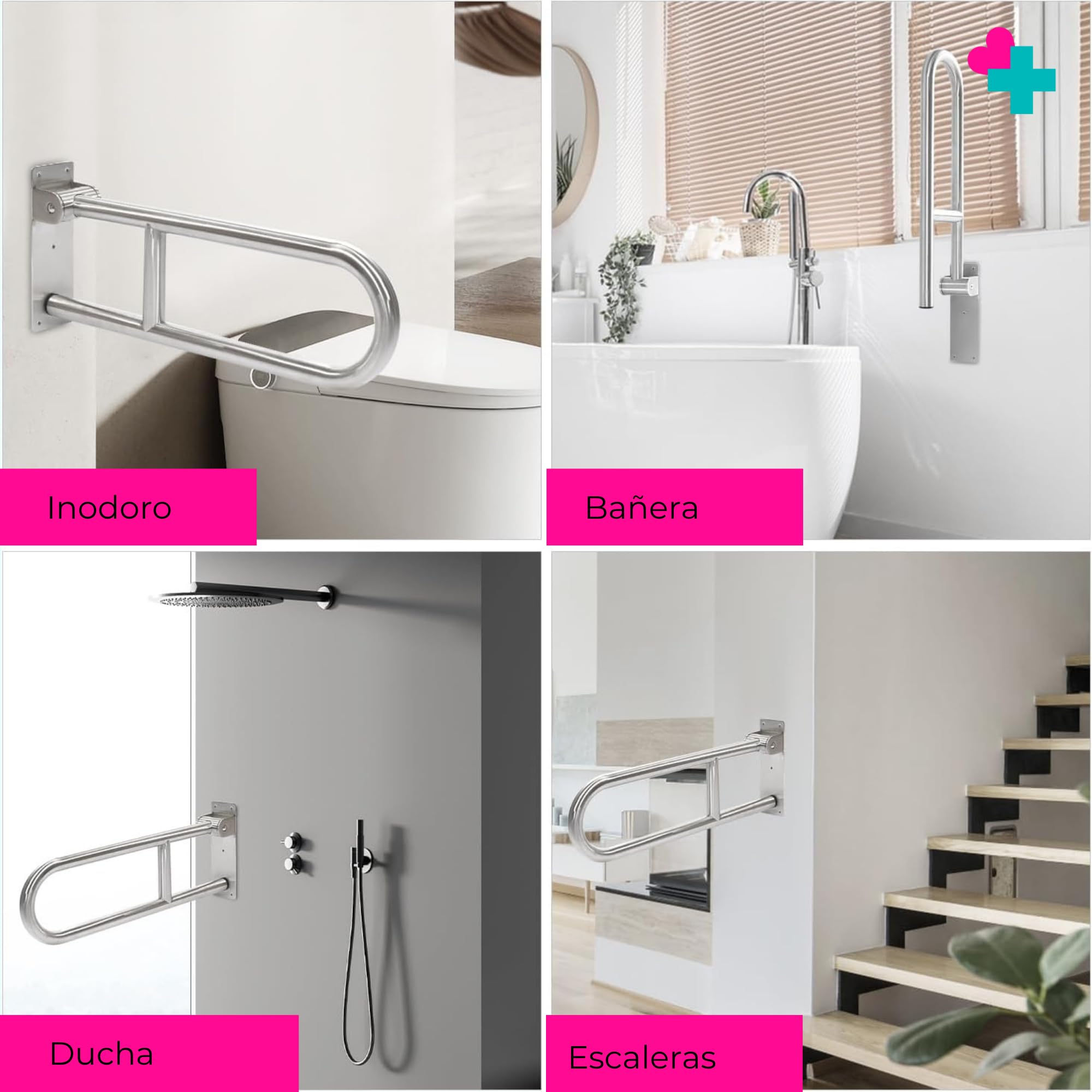 Barra Baño Minusvalido. Asidero Baño. Barra Minusvalidos WC. Barra de Agarre Para Baño.Barra abatible 74cm. Agarraderas Baño Para Mayores. Barra Abatible Acero Cromado.