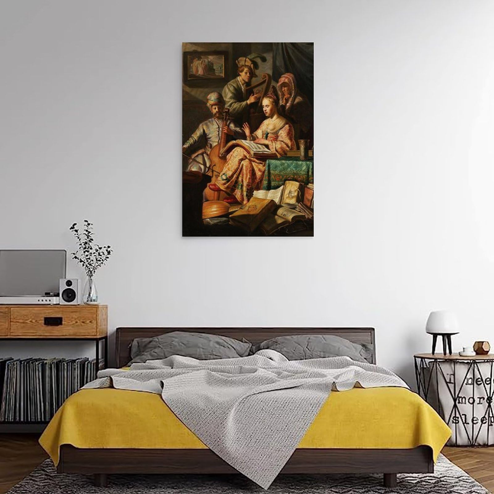 Gerard Ter Borch Künstlerwerke Das Konzert-Poster, Leinwandbild, Wandkunst, Bilder für Heimdekoration, modernes Kunstwerk für jeden Raum, 40 x 60 cm