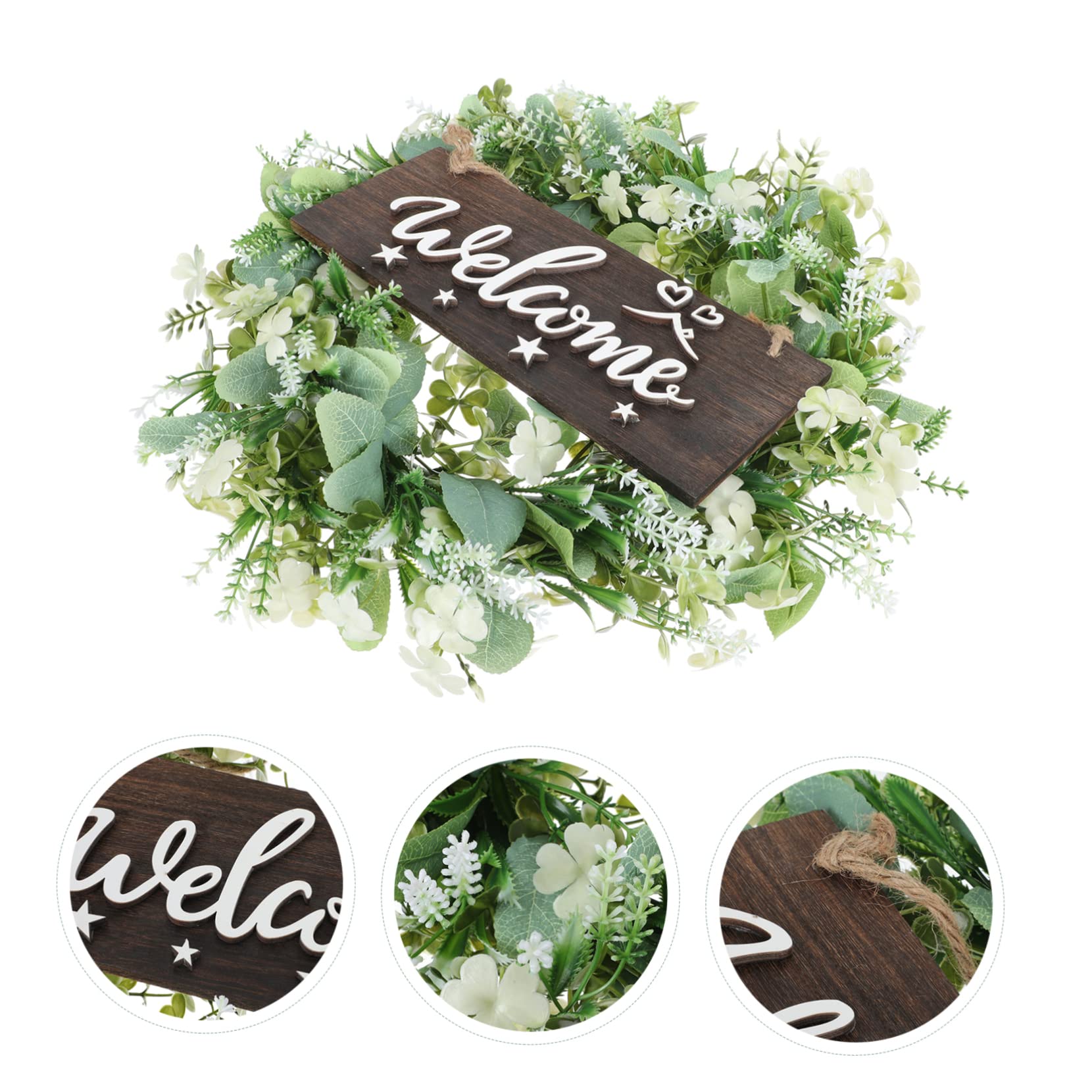 3pezzi Ghirlanda Primaverile Simulazione Di Foglie Di Eucalipto Per Decorazioni Di Nozze e Feste Appendibile Elegante Adornamento Verde Per Ingressi e Ambienti Festivi