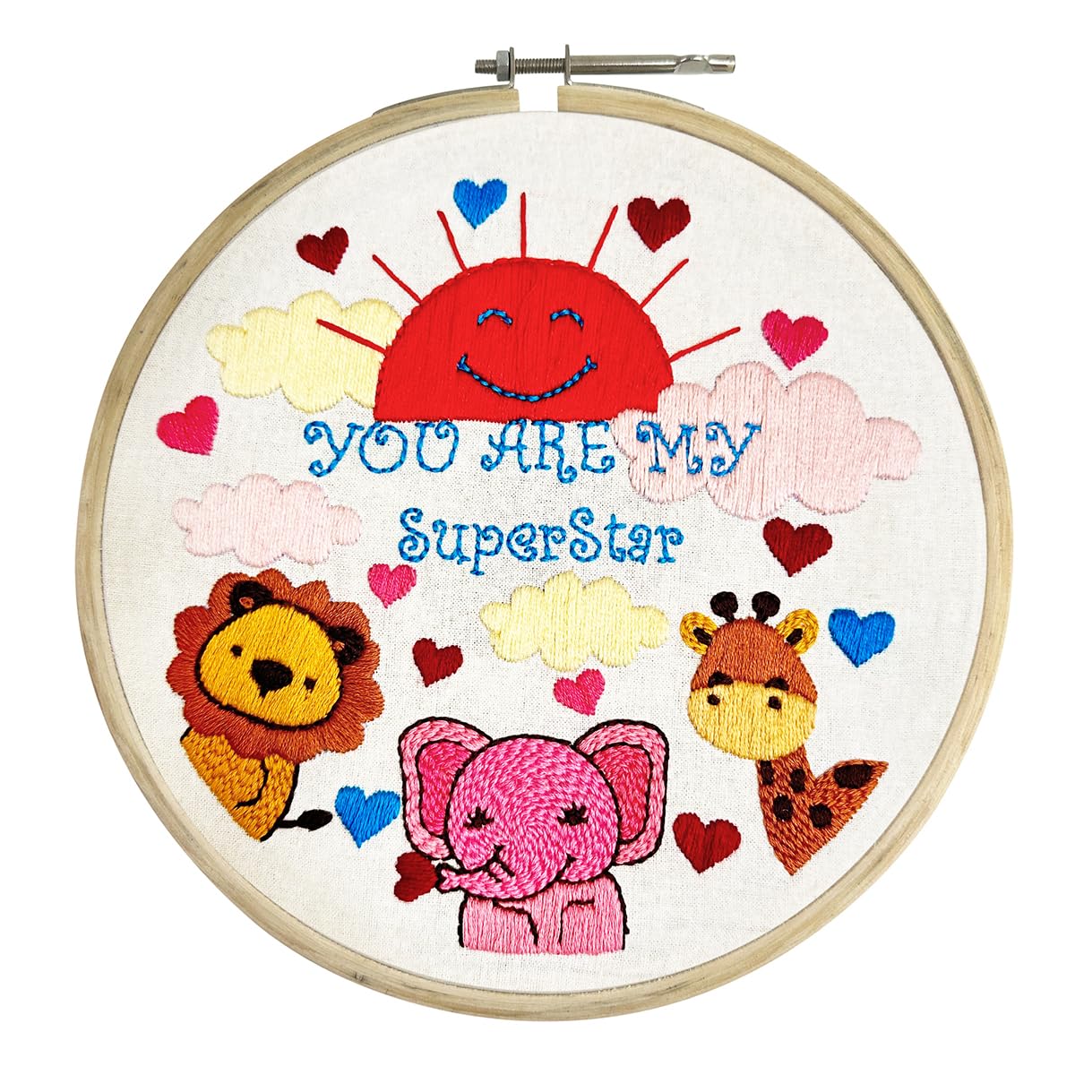 Embroiderymaterial Embroidery Kit for Beginners/Cross Stitch You are My Superstar Design Digital Printed Cloth & Written Instructions All Material Included/Handmade Gifts (B0CS942VL9) Amazon Price History, Amazon Price Tracker