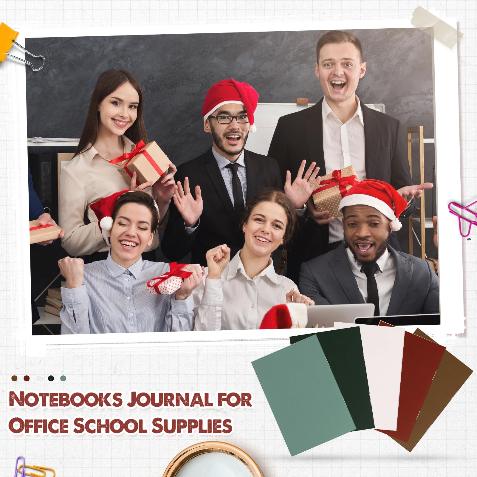 Eaasty 50 cuadernos pequeños de bolsillo pequeños para regalo de regreso a clases, cuadernos de tapa colorida, regalo de primer año para la escuela, aula, compañeros de trabajo, empleados, oficina