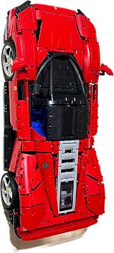 3Dudes & Dad Wall Mount Display Bracket Compatible with LEGO  Technic Ferrari Daytona SP3 - Custom Designed Storage Hook for Set 42143-3D Printed Plastic - Supplied with Mounting Hardware