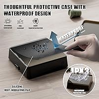 Vista 5 de Báscula de café con temporizador – Escala de café expreso con temporizador mini recargable, portátil, pequeña y compacta para granos de café