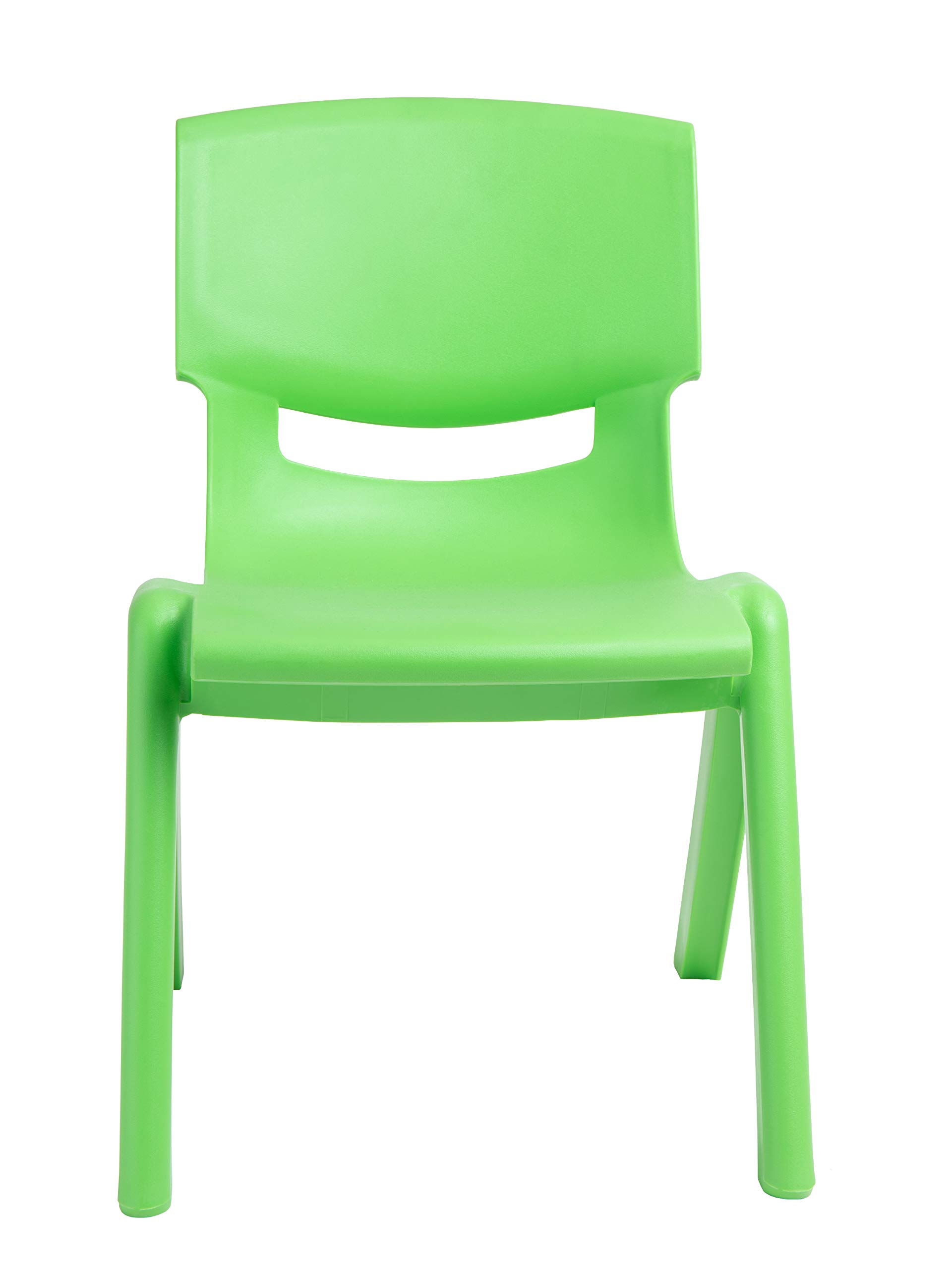 Bieco 0400002 krzesło dziecięce z tworzywa sztucznego można układać w stos, ok. 53 x 33 x 28 cm, zielone